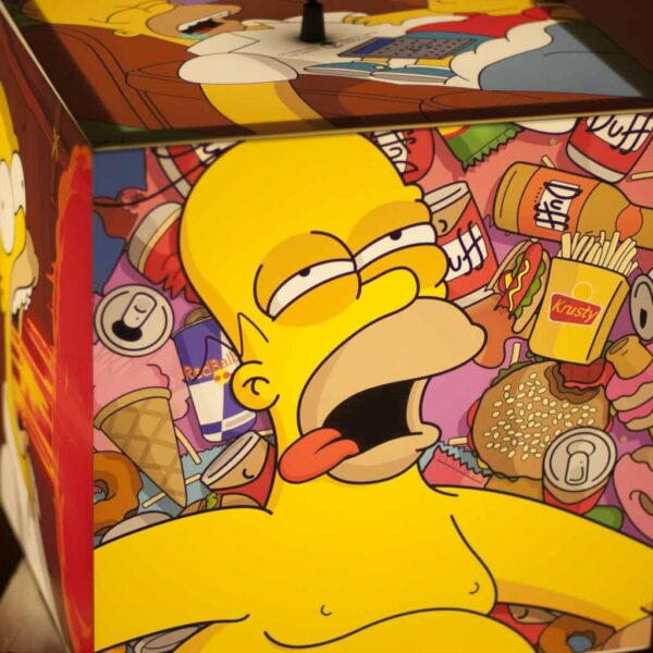 custom lamp cartoon simpsons homer