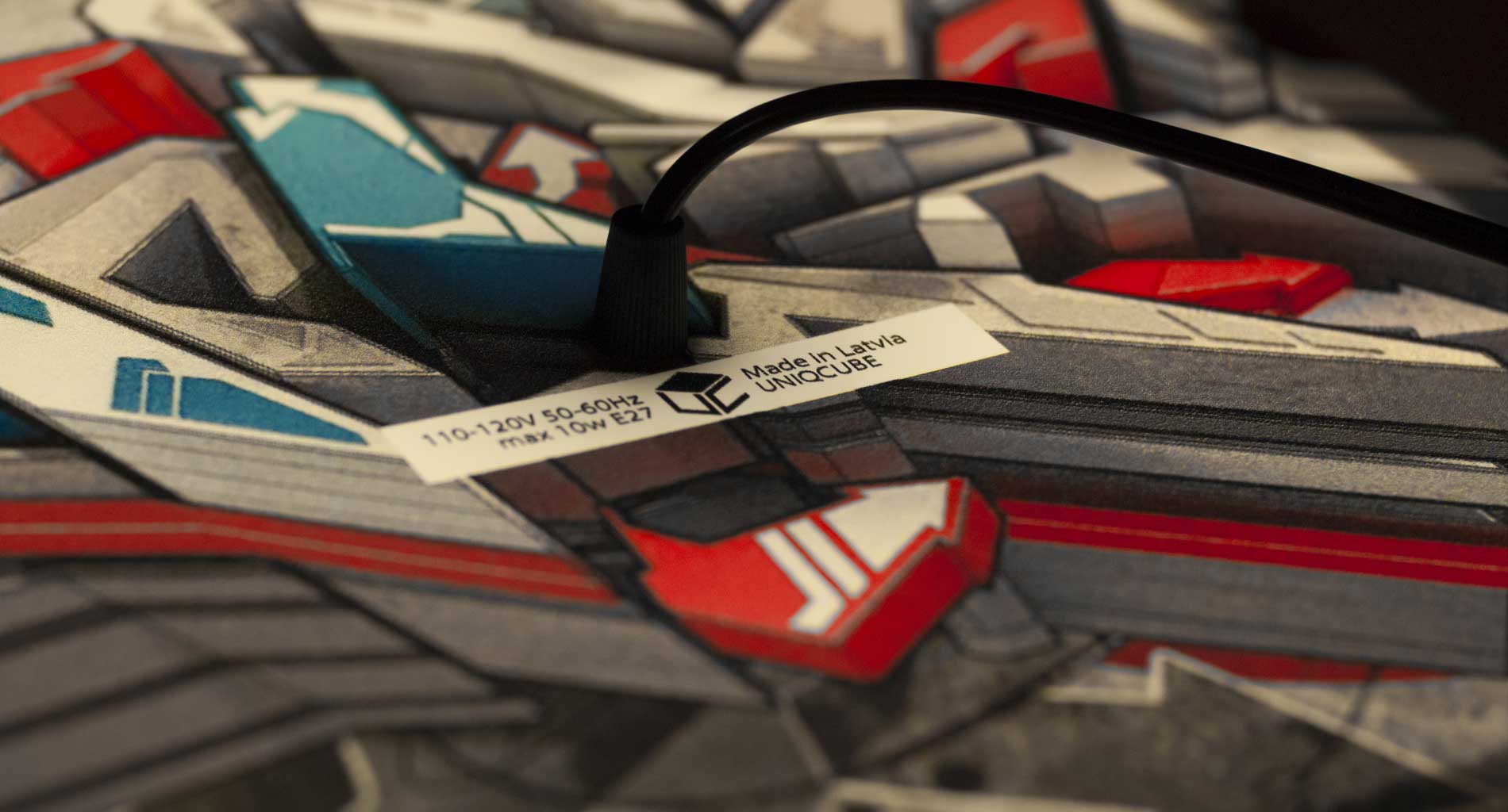custom lamp graffiti artwork