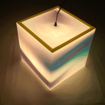 Magnificent ambient atmosphere lighting light cube lamp for your bedroom or any other room