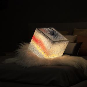 Unique lamp with snowflakes