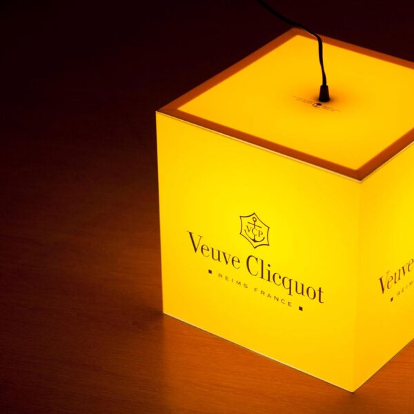 personalized lamp veuve clicquot champagne