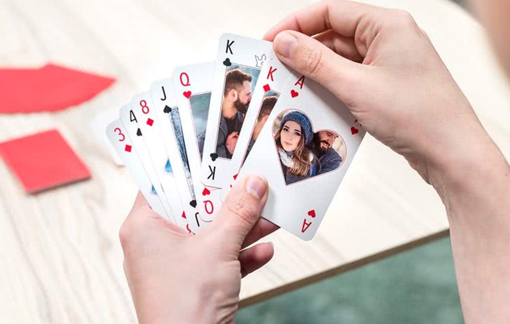 Custom photo playing cards