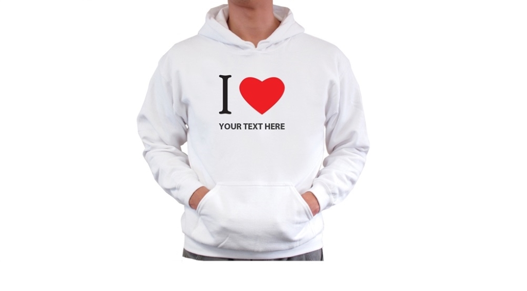 A personalized hoodie