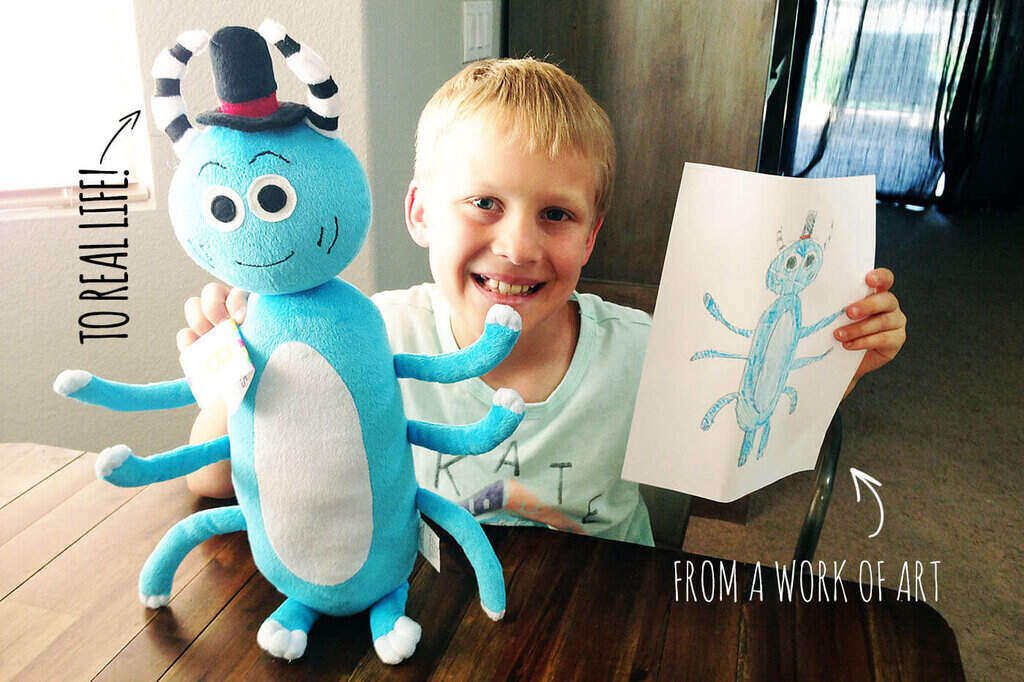 personalized gift from a kids artwork