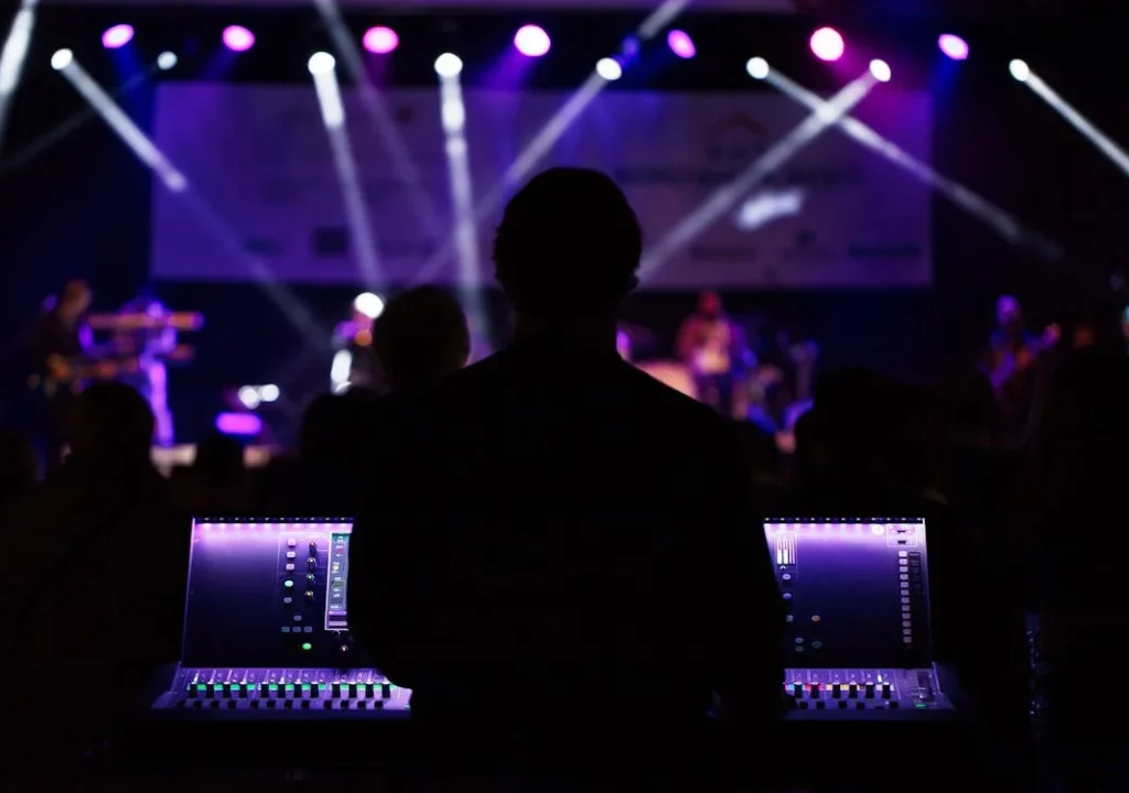 DJ set at a music event